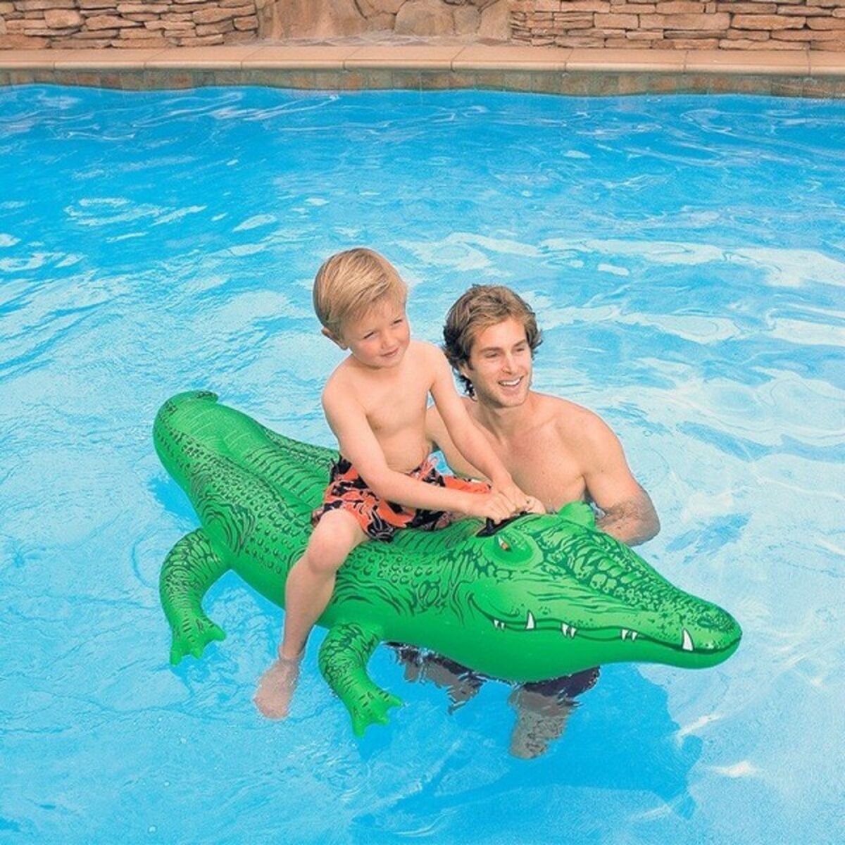 Figurină Gonflabilă pentru Piscină Intex Crocodil (168 X 86 cm)