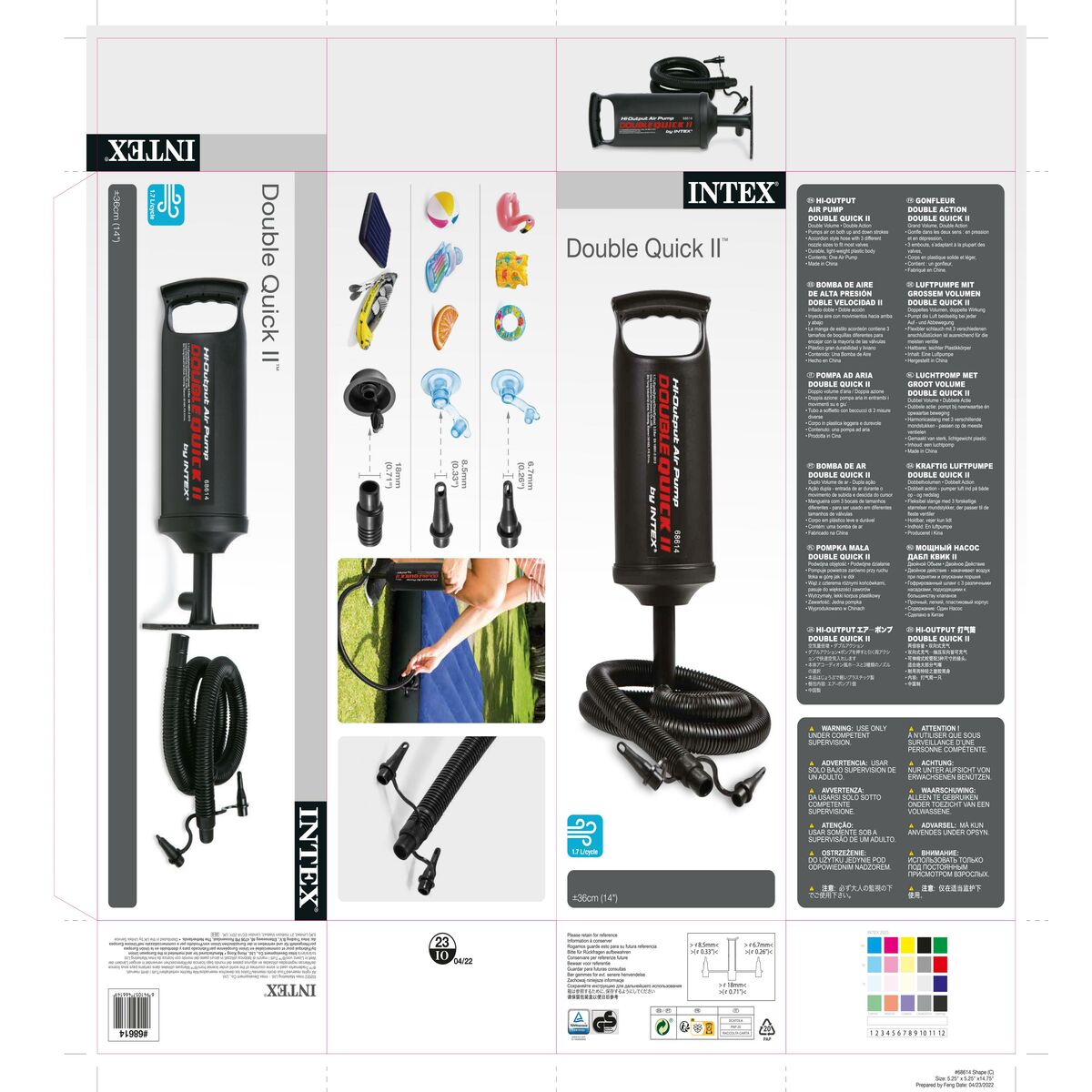 Pompă de aer Intex Manual