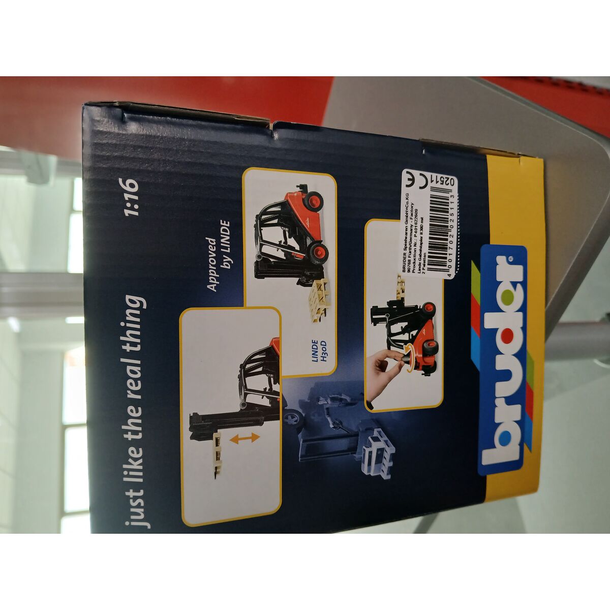 Camioane pentru lucrări publice Gabelstapler Bruder 02511 (29 x 9 x 22 cm)