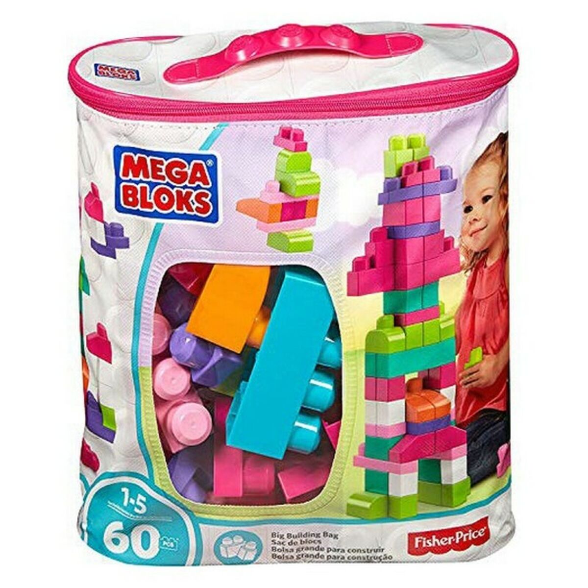 Plăci de Construcții Mega blocks Mattel DCH54 60 Piese