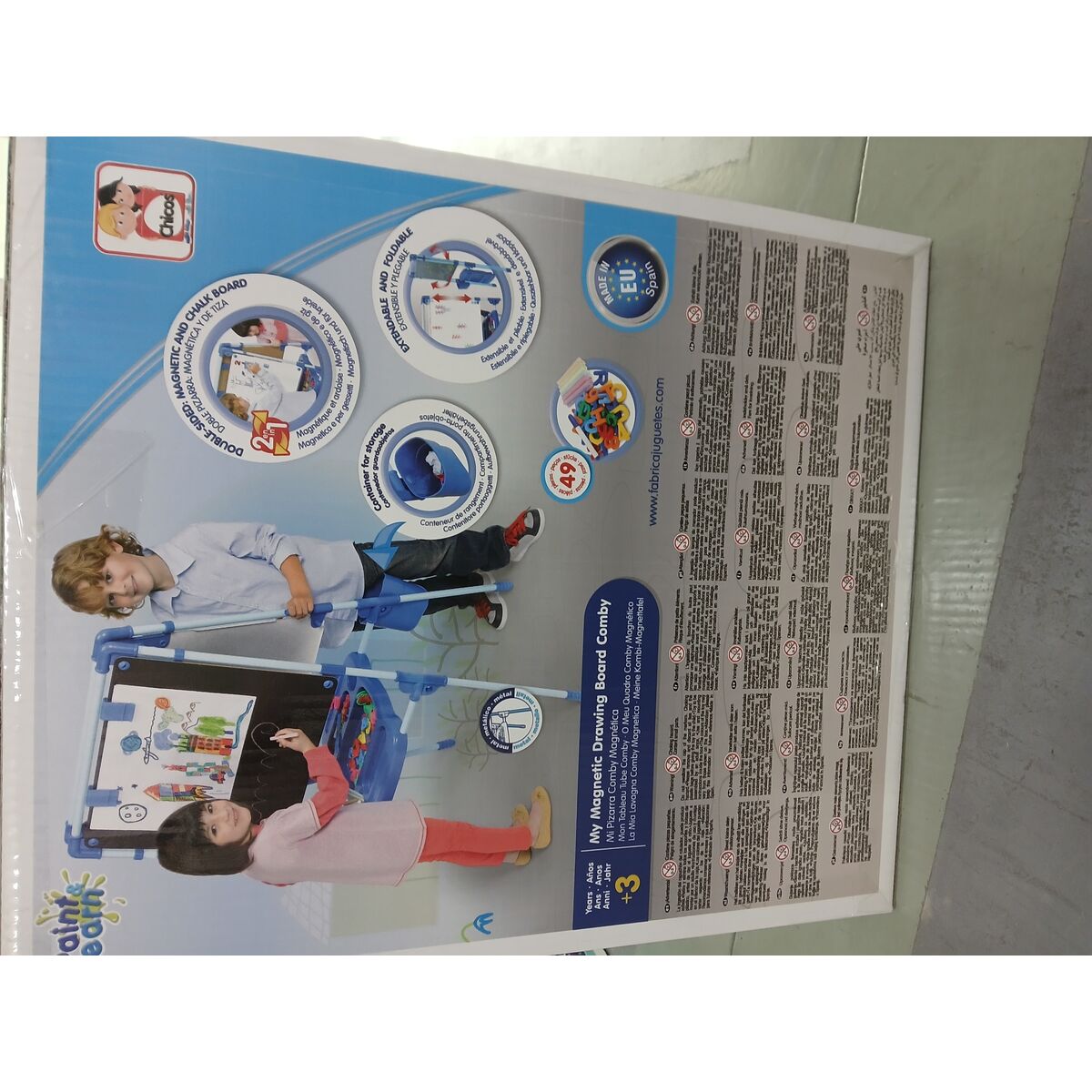 Tablă 2 în 1 Chicos   (63 x 60 x 120 cm) 63 x 60 x 120 cm (64 pcs)