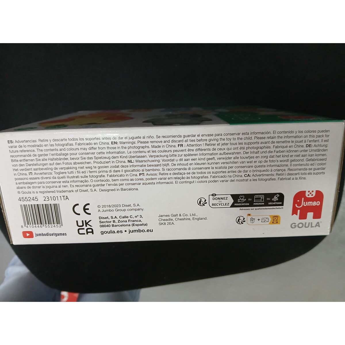 Puzzle din Lemn Personalizabil Goula Goula 455245 (12 pcs)