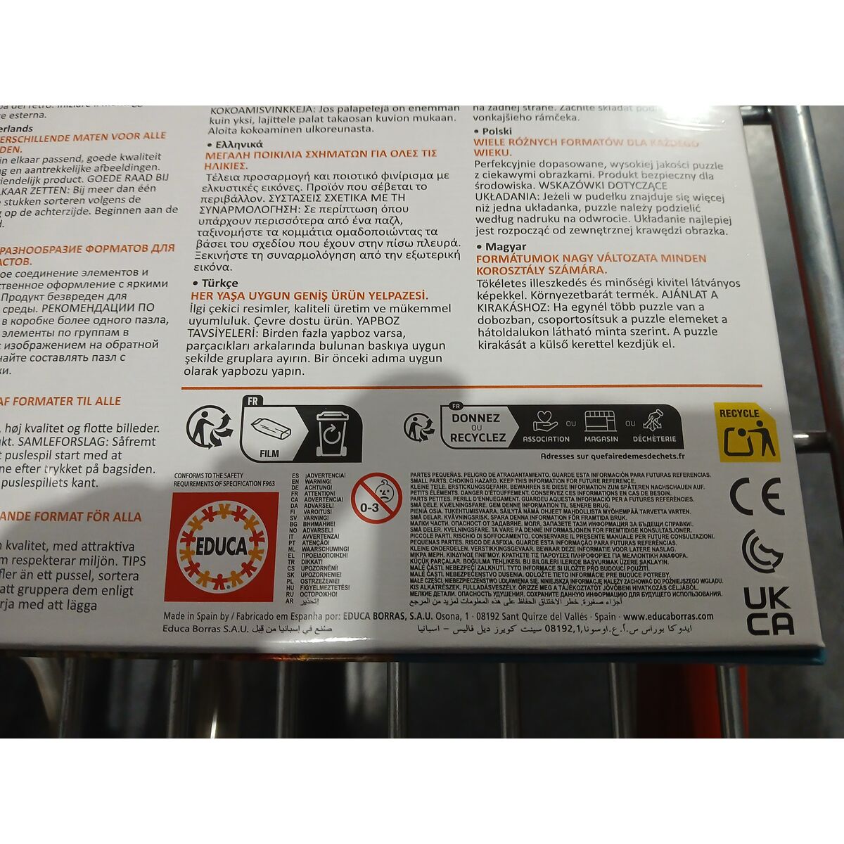 Puzzle Educa Dino (100 pcs)