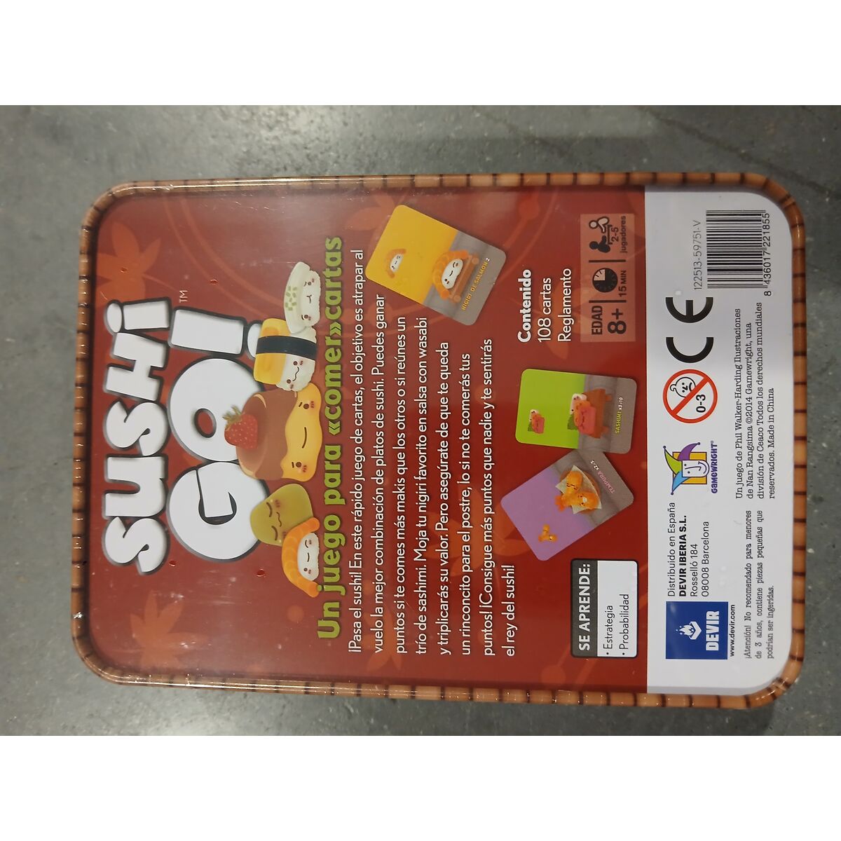Jocuri de cărți Sushi Go! Devir 221855 (ES) (ES)
