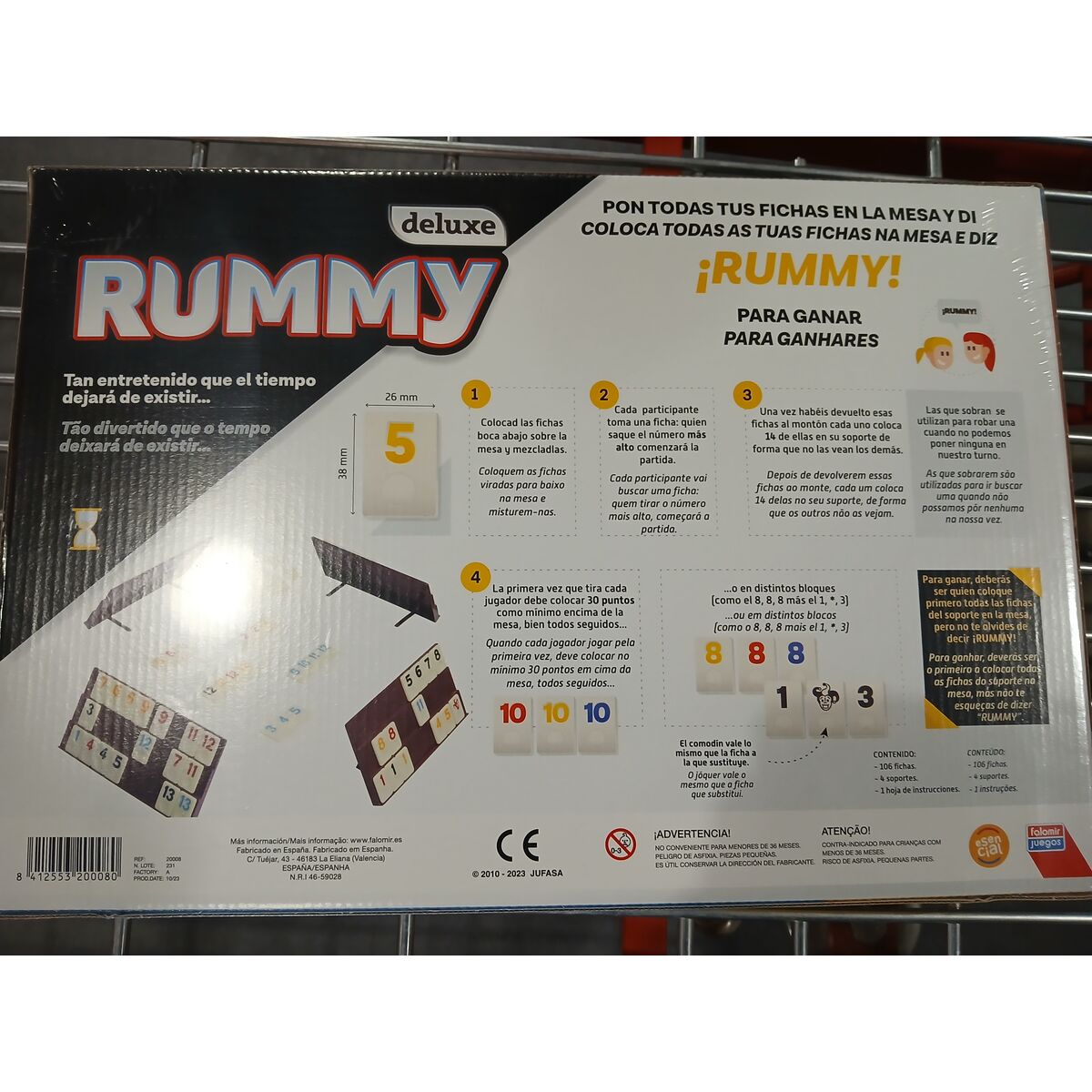Joc de Masă Rummy Deluxe Falomir