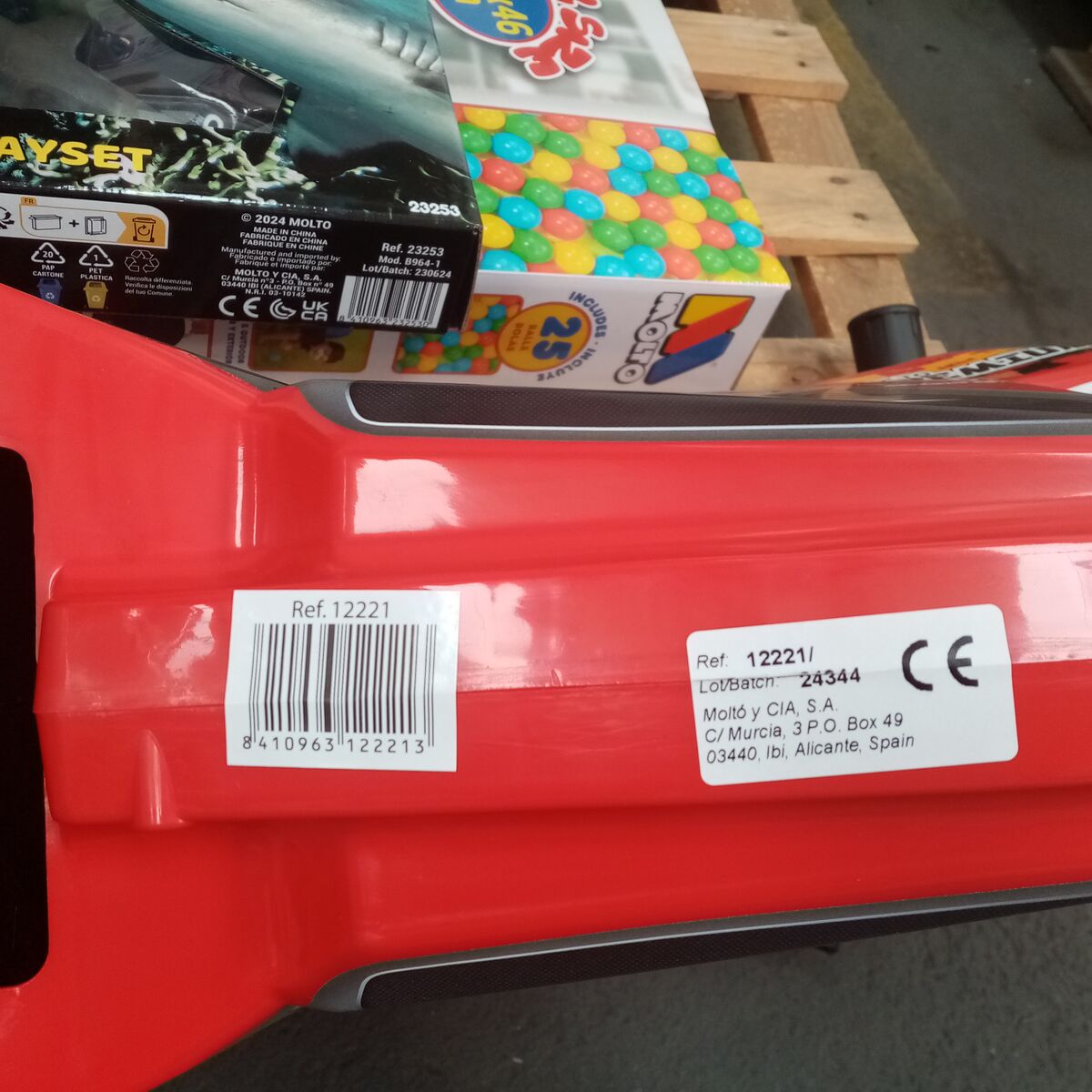 Mașină-Premergător Moto Cross Premium Moltó Roșu (18+ Luni)