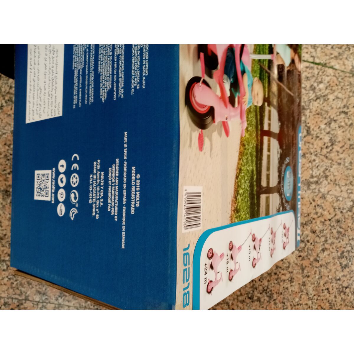 Triciclu Moltó Urban City Roz