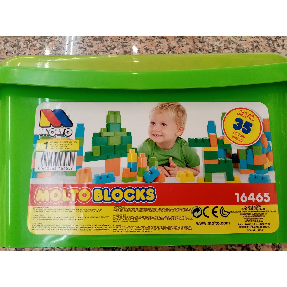 Joc de Construcții cu Plăci Moltó (35 pcs)