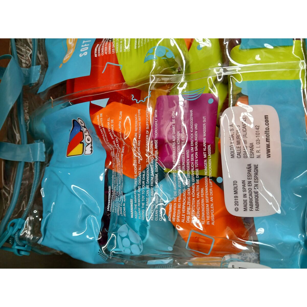 Joc de Construcții cu Plăci Play&Sense Blocks Moltó 24 Piese