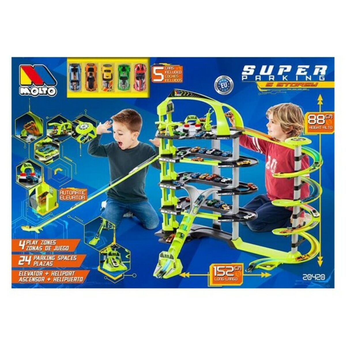 Garaj Parking cu Vehicule Moltó Super-Parkhaus 152 cm