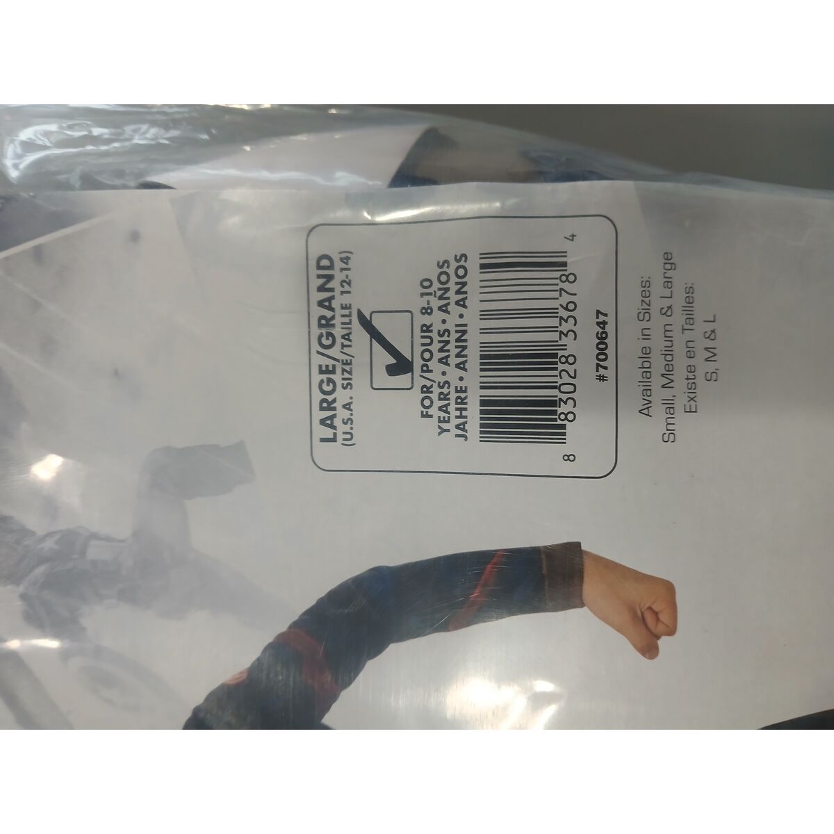 Costum Deghizare pentru Copii Captain America Avengers Rubies 700647_L Albastru Alb Roșu Argintiu L