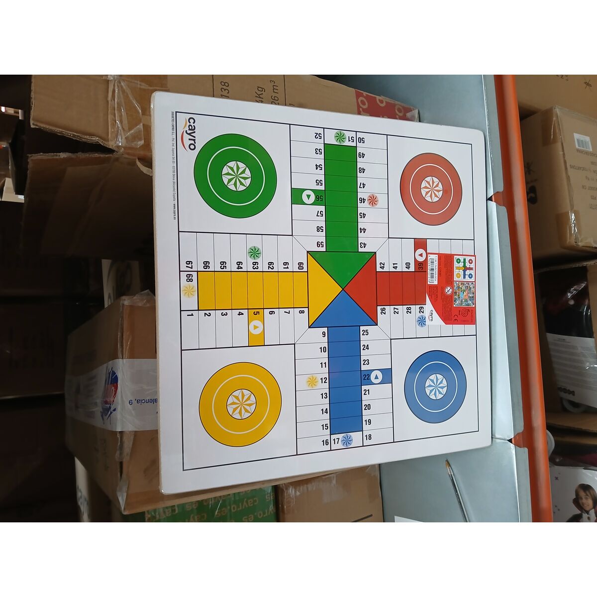 Tablă de Parchís și Oca Cayro 40 x 40 cm