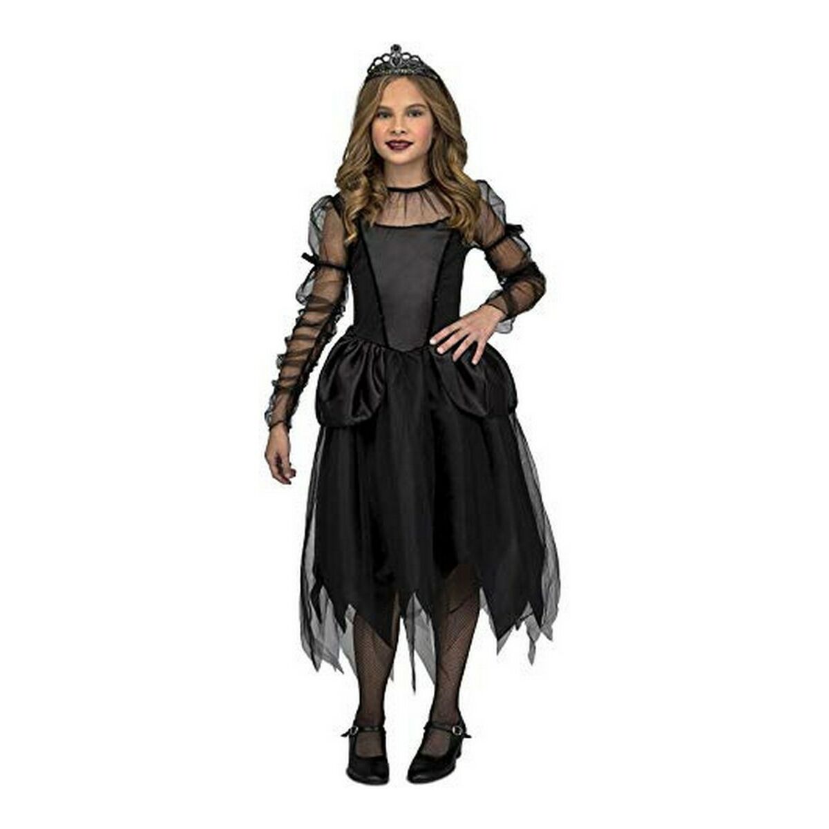 Costum Deghizare pentru Copii Gothic Damsel S 7-9 Ani (3 Piese)