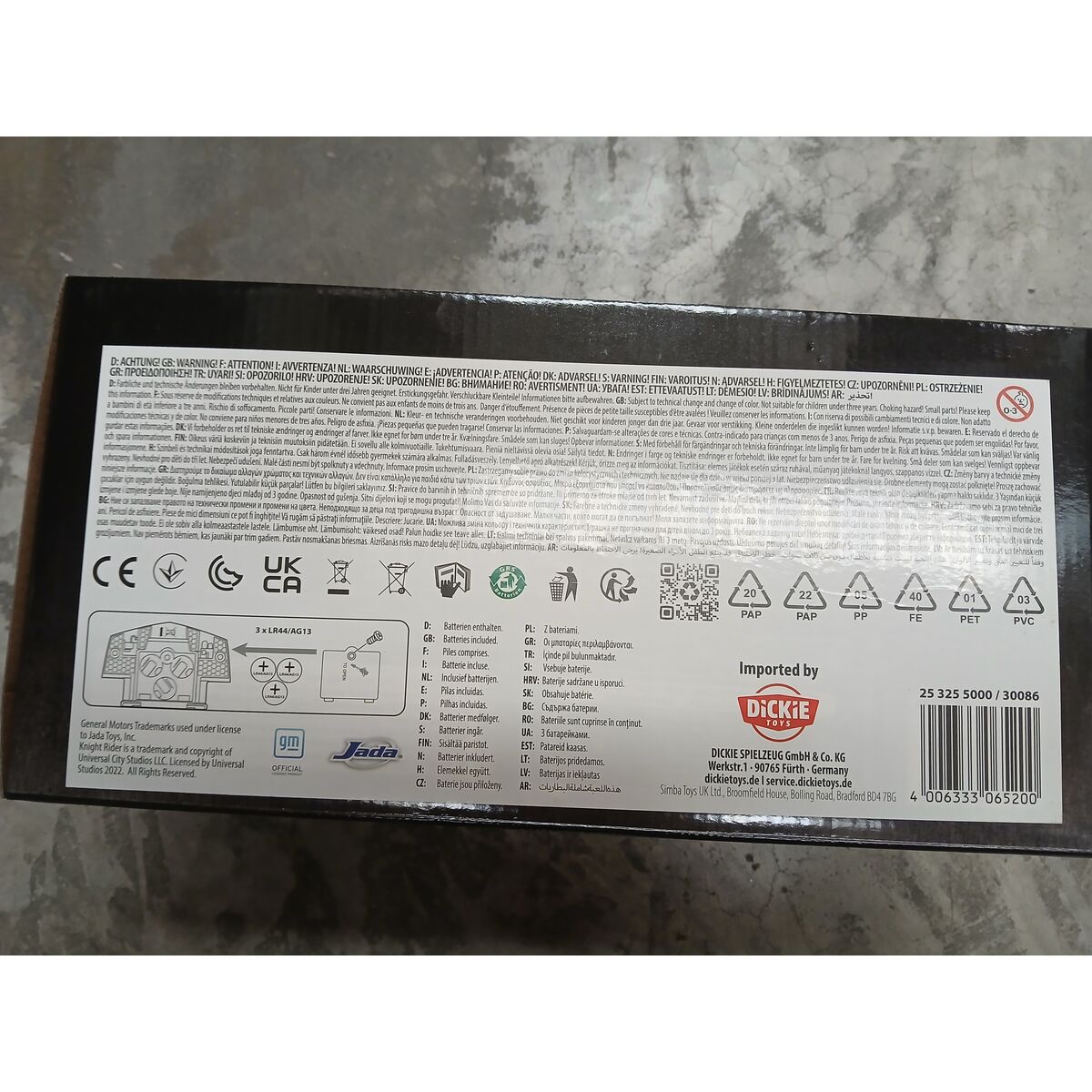 Mașină Hollywood Rides Simba Kitt Knight Rider 1:24 Negru