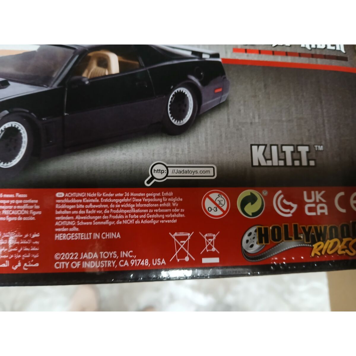 Mașină Hollywood Rides Simba Kitt Knight Rider 1:24 Negru