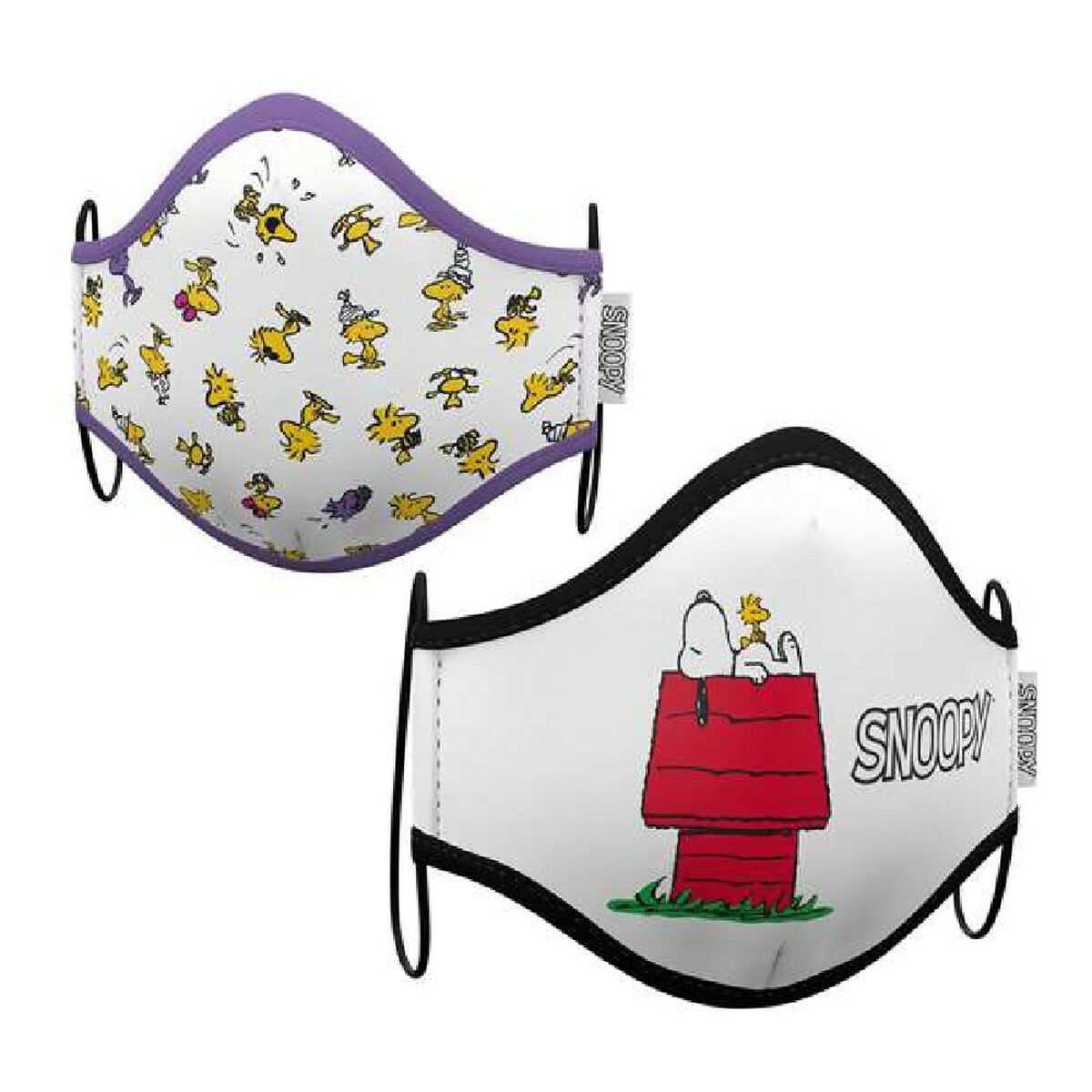 Mască igienică de pânză reutilizabilă Snoopy Adult (2 uds)