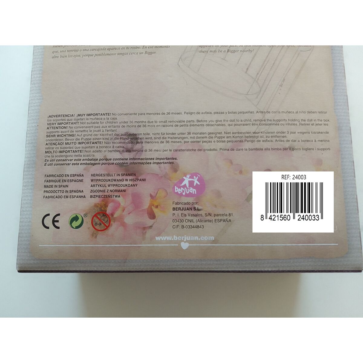 Păpușă Berjuan The Biggers Artey Birbaun 32 cm