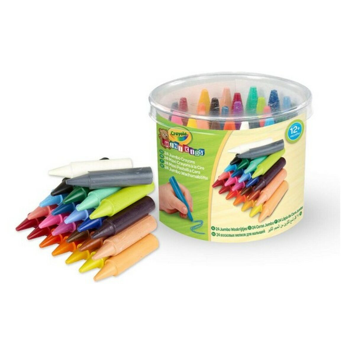 Creioane ceară colorate Crayola 2.0784 Lavabil/ă (24 pcs)
