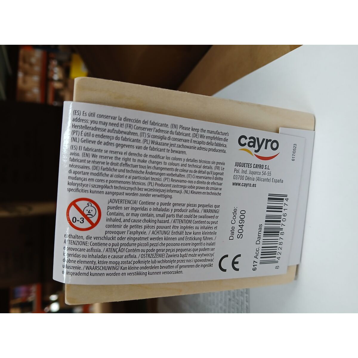 Piese Joc de Dame Cayro 617 Lemn