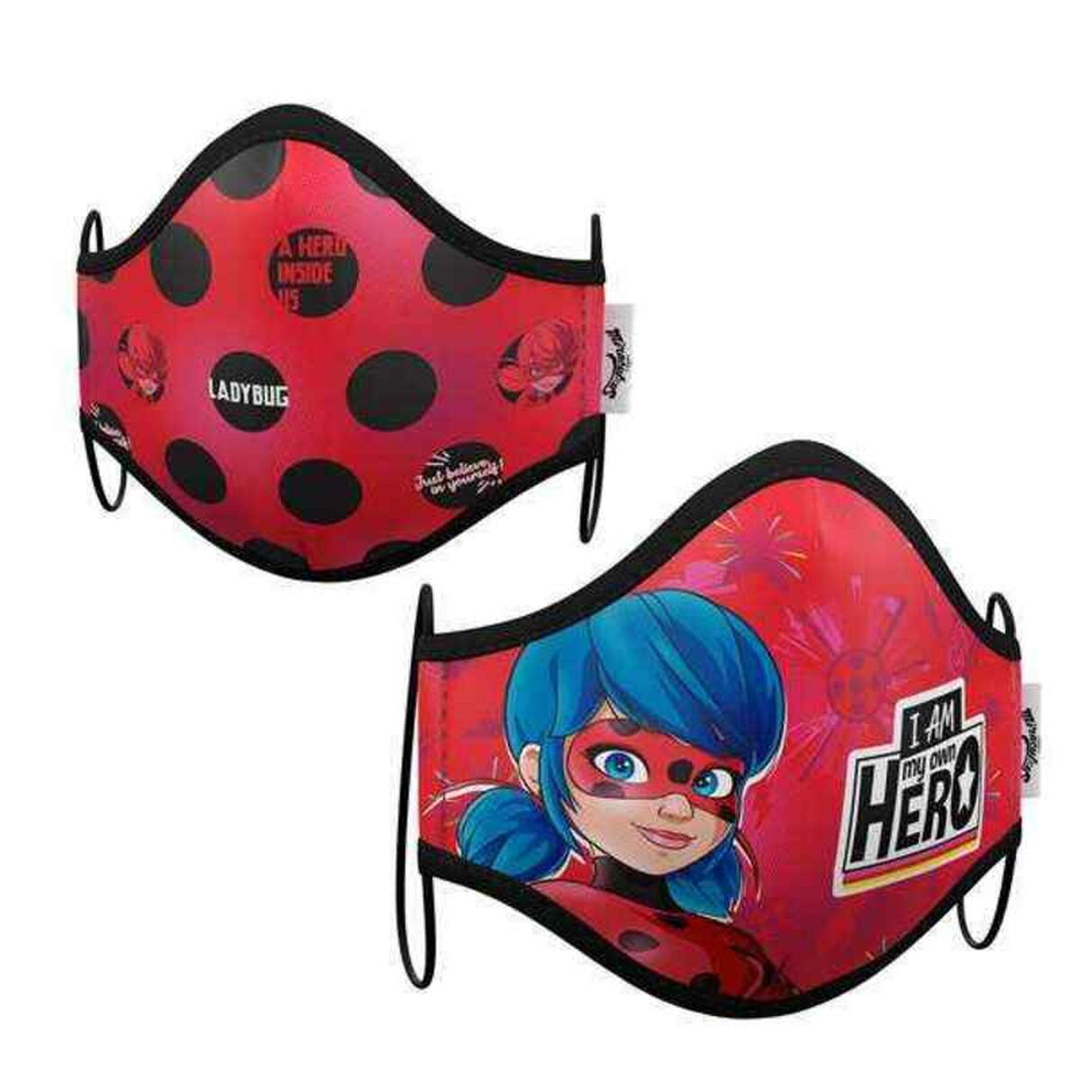 Mască igienică de pânză reutilizabilă Ladybug Premium 3-5 ani