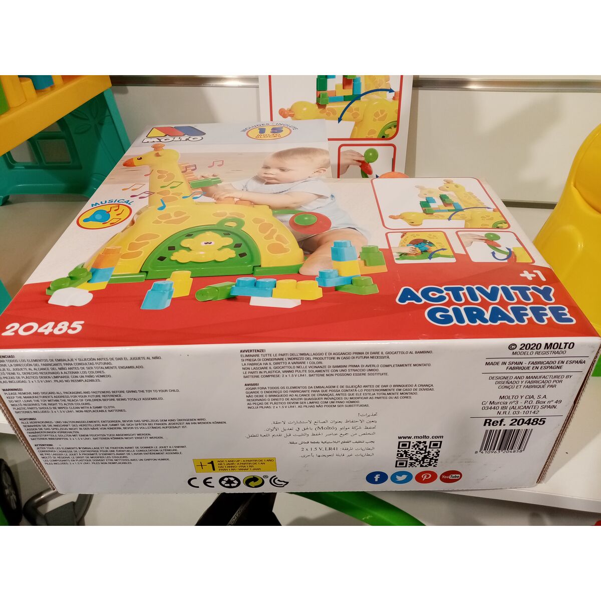 Jucărie interactivă Moltó Girafă (ES)