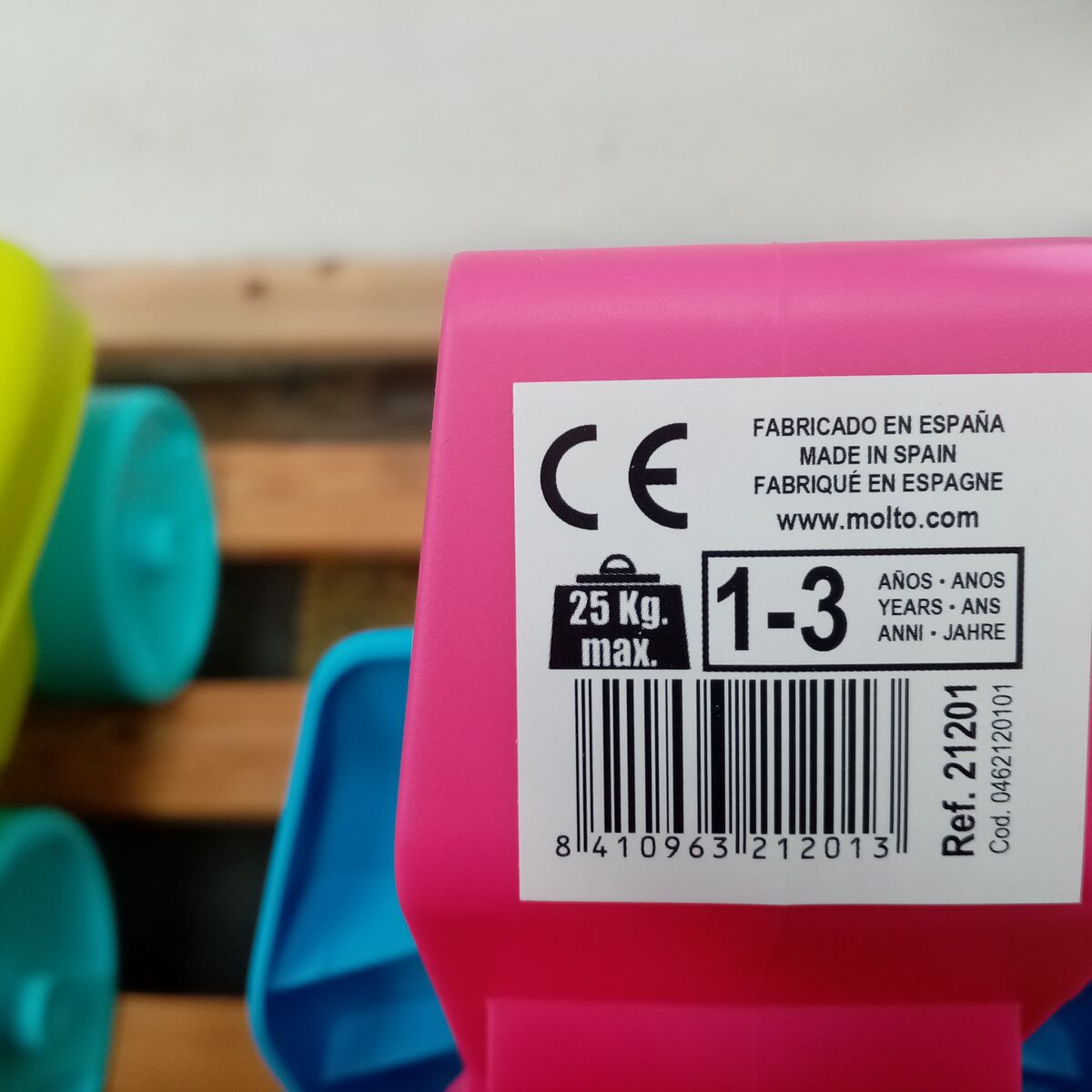 Motocicletă fără Pedale Moltó 21201 Roz 53 cm (52 x 20 x 44 cm)