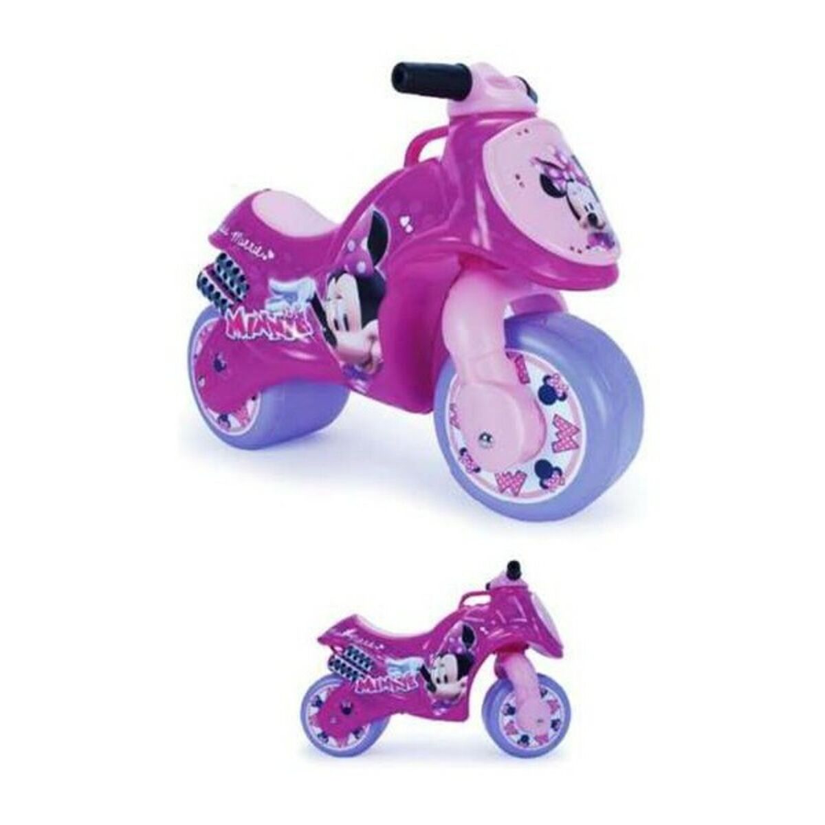 Motocicletă fără Pedale Minnie Mouse Neox Roz (69 x 27,5 x 49 cm)