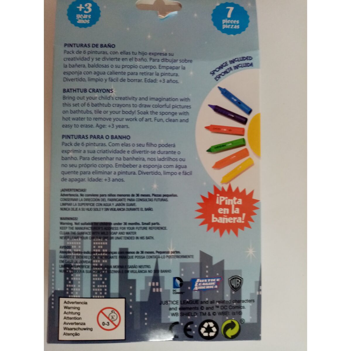 Creioane ceară colorate Moltó 17747 Baie și duș