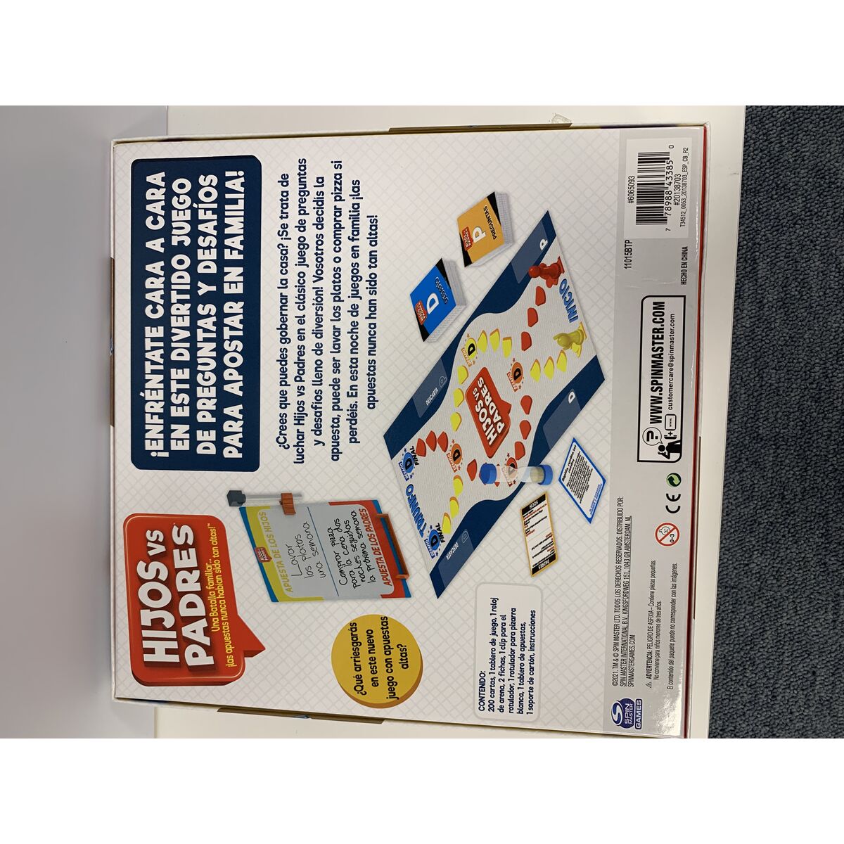 Joc de Masă Spin Master Hijos vs Padres 206 Piese 26,99 x 26,99 x 5,4 cm