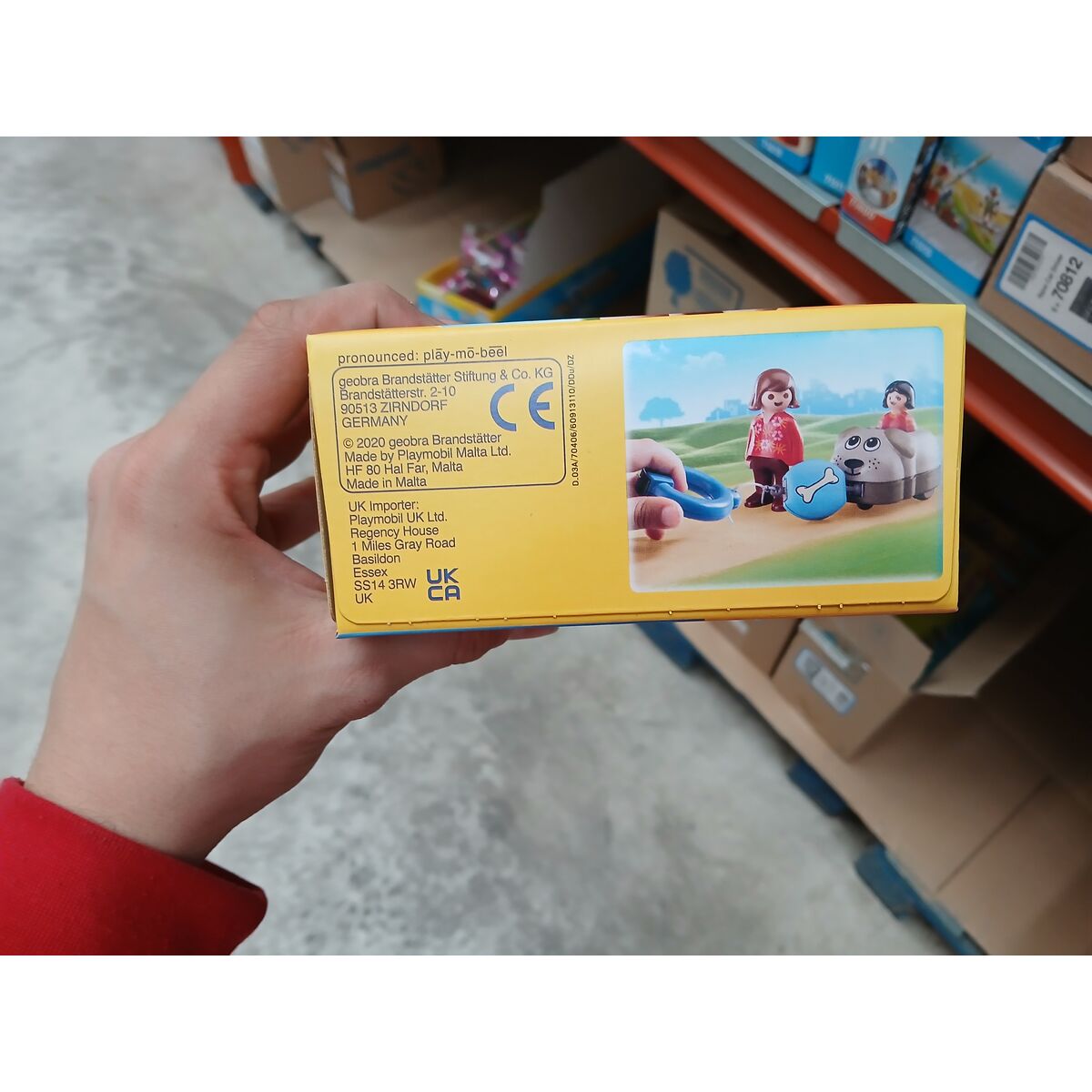 Playset Playmobil 1.2.3 Câine Băieți 70406 (6 pcs)