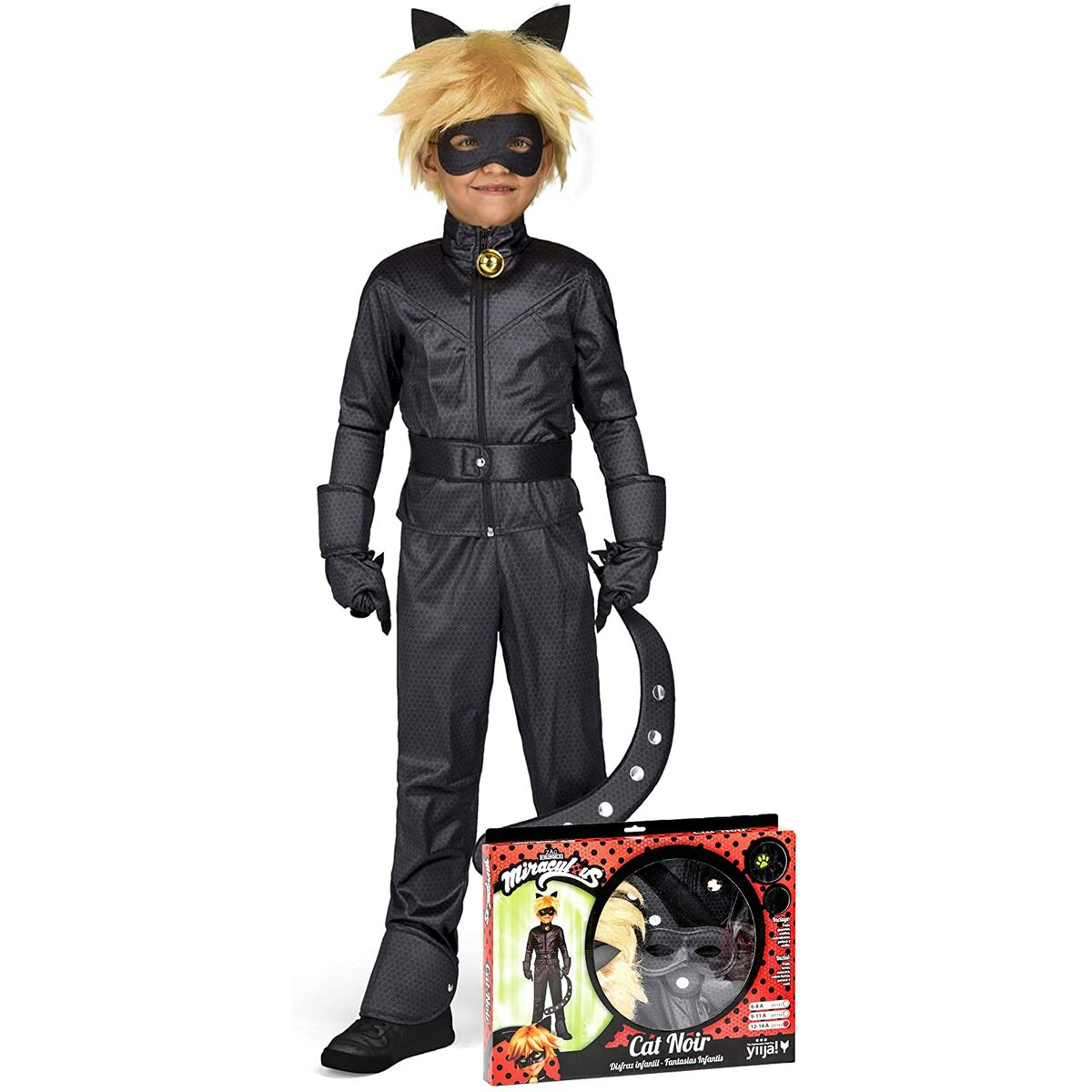 Costum Deghizare pentru Copii Cat Noir 4-5 Ani