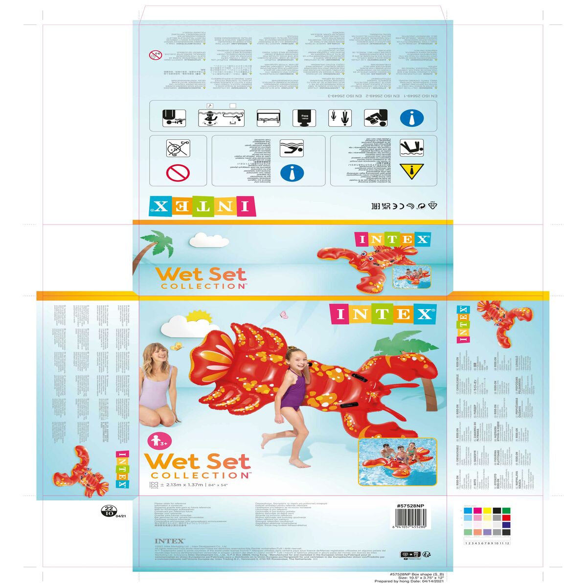 Saltea Gonflabilă Homar Intex (213 x 137 cm)