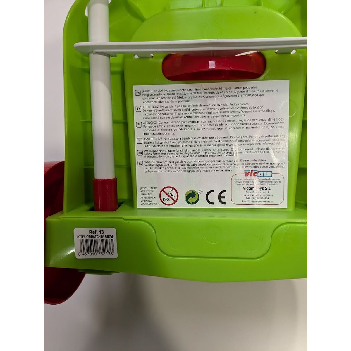 Coș de Curățare cu Accesorii Jucărie