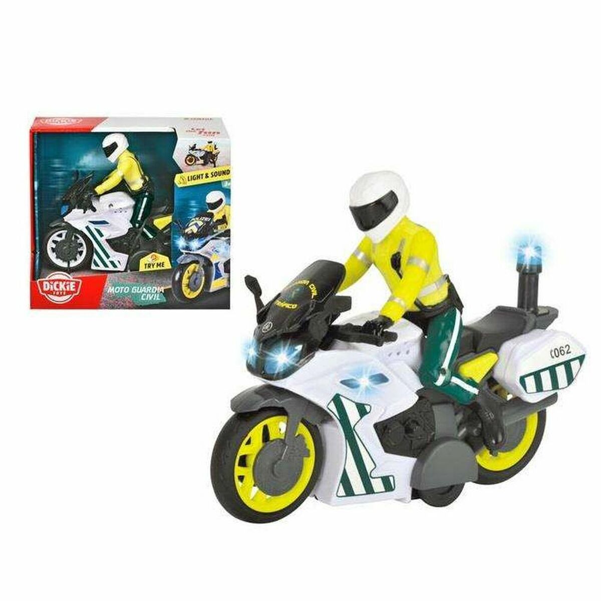 Motocicletă Dickie Toys    17 cm Polițist