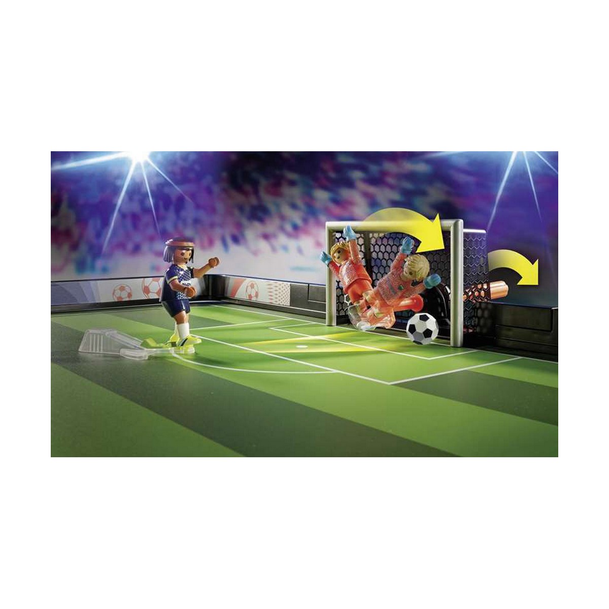 Playset Playmobil Sports & Action Football Pitch 63 Piese 71120