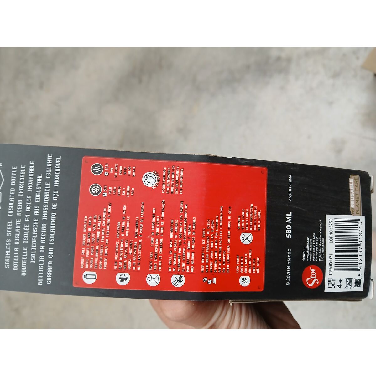 Termos Super Mario 01371 580 ml Silicon