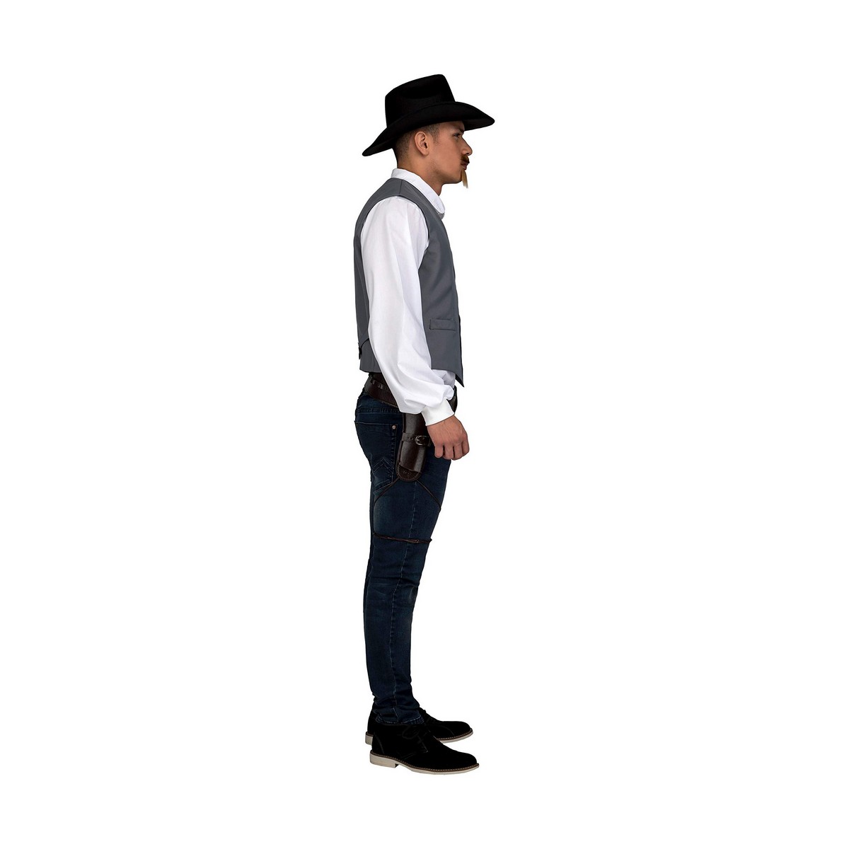 Costum Deghizare pentru Adulți My Other Me Gri Cowboy Vestă