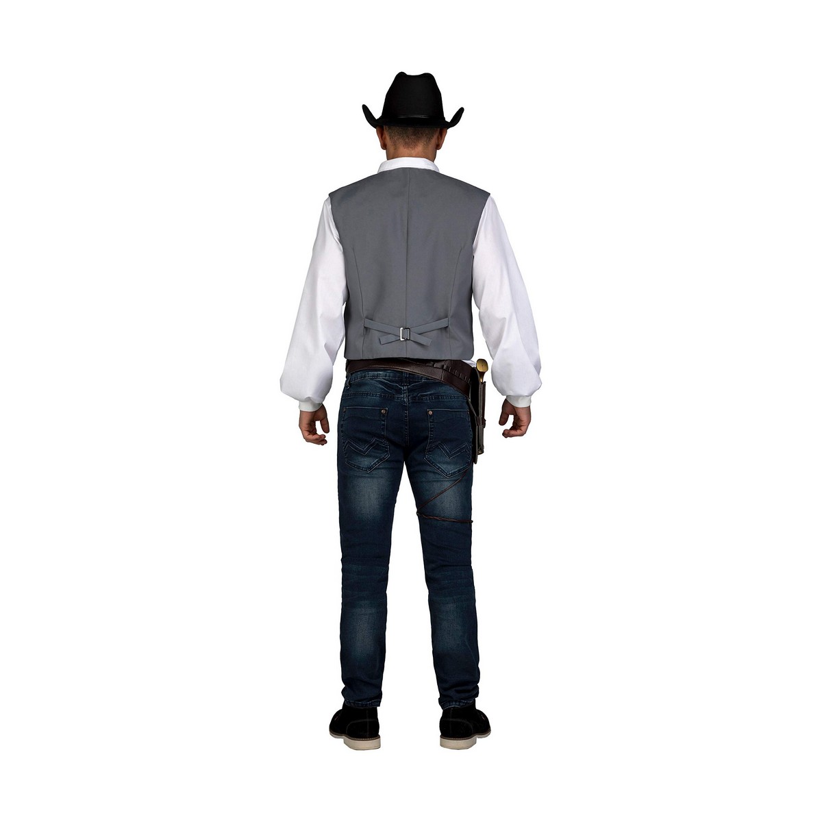 Costum Deghizare pentru Adulți My Other Me Gri Cowboy Vestă