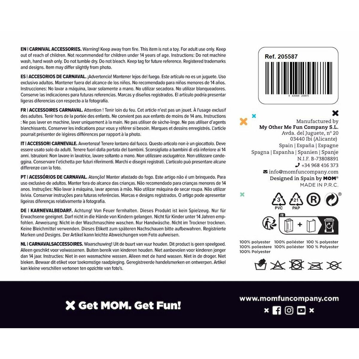 Perucă My Other Me Alb Unicorn