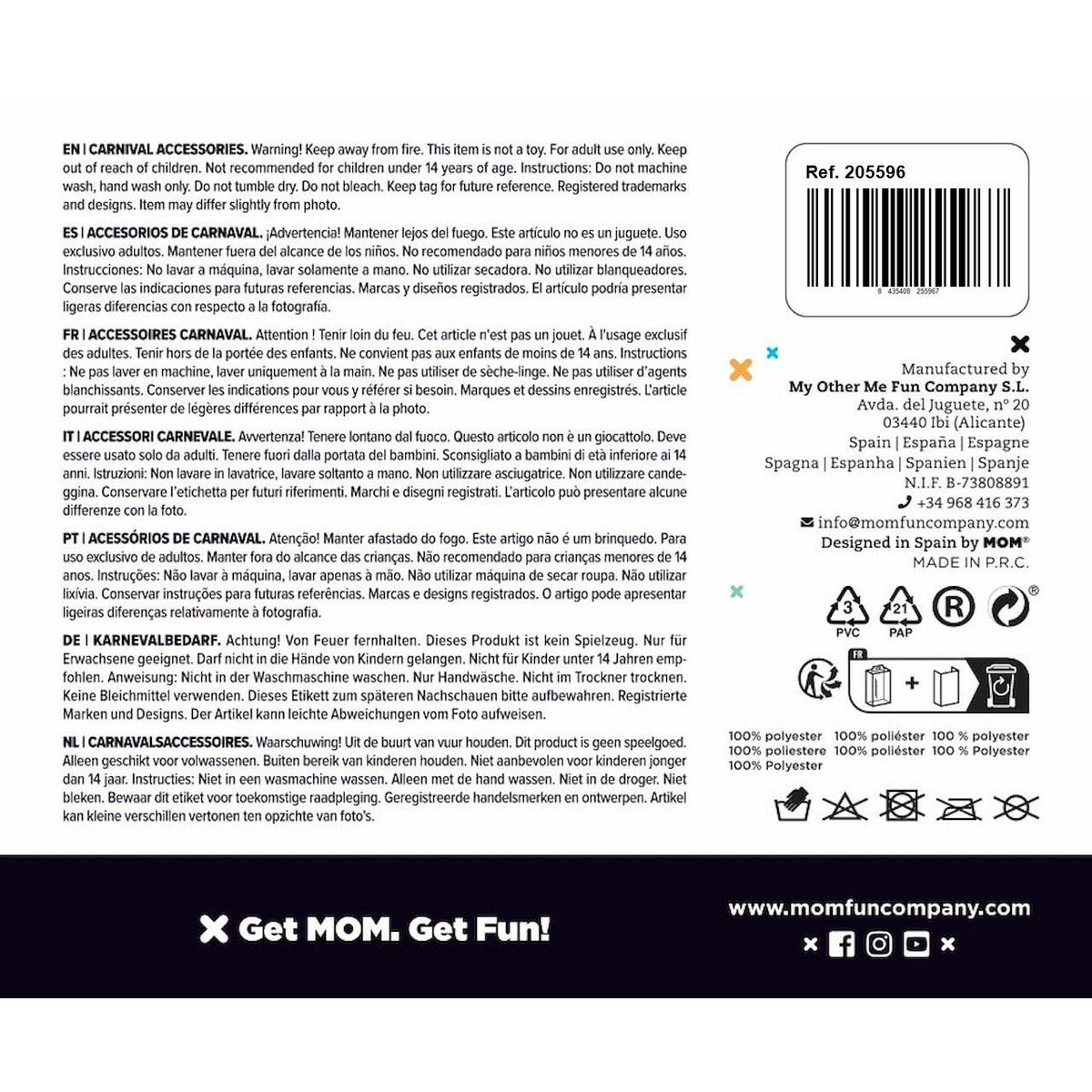 Perucă My Other Me Wednesday Brunet