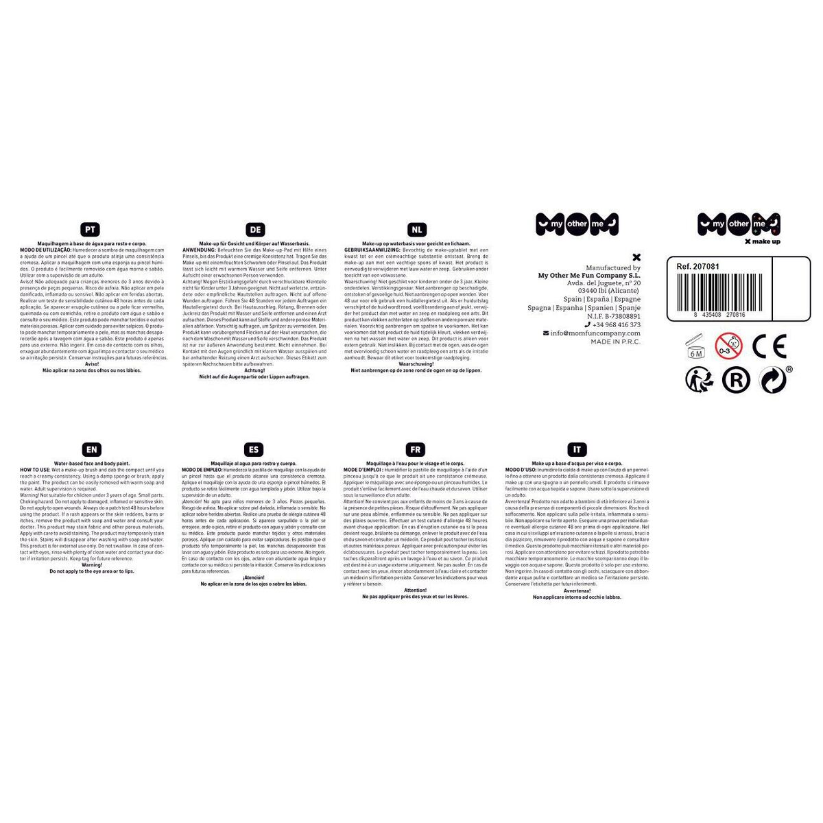 Set de Machiaj My Other Me Clovn (24 x 20 cm)