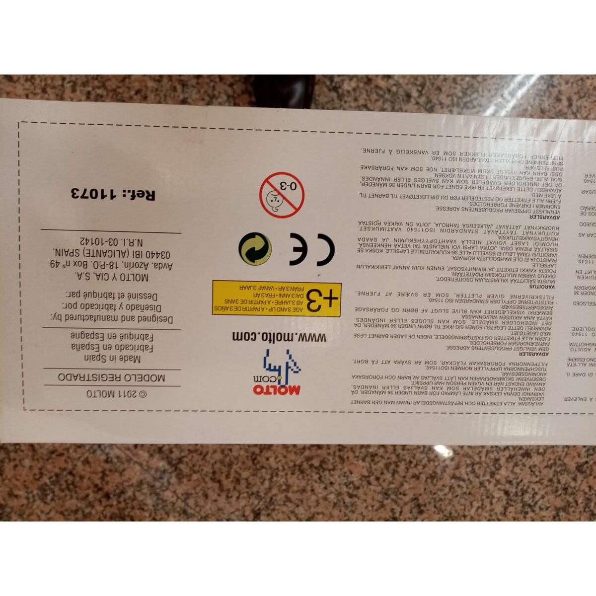 Tablă Magnetică cu Marker Moltó Magnetic 3 în 1