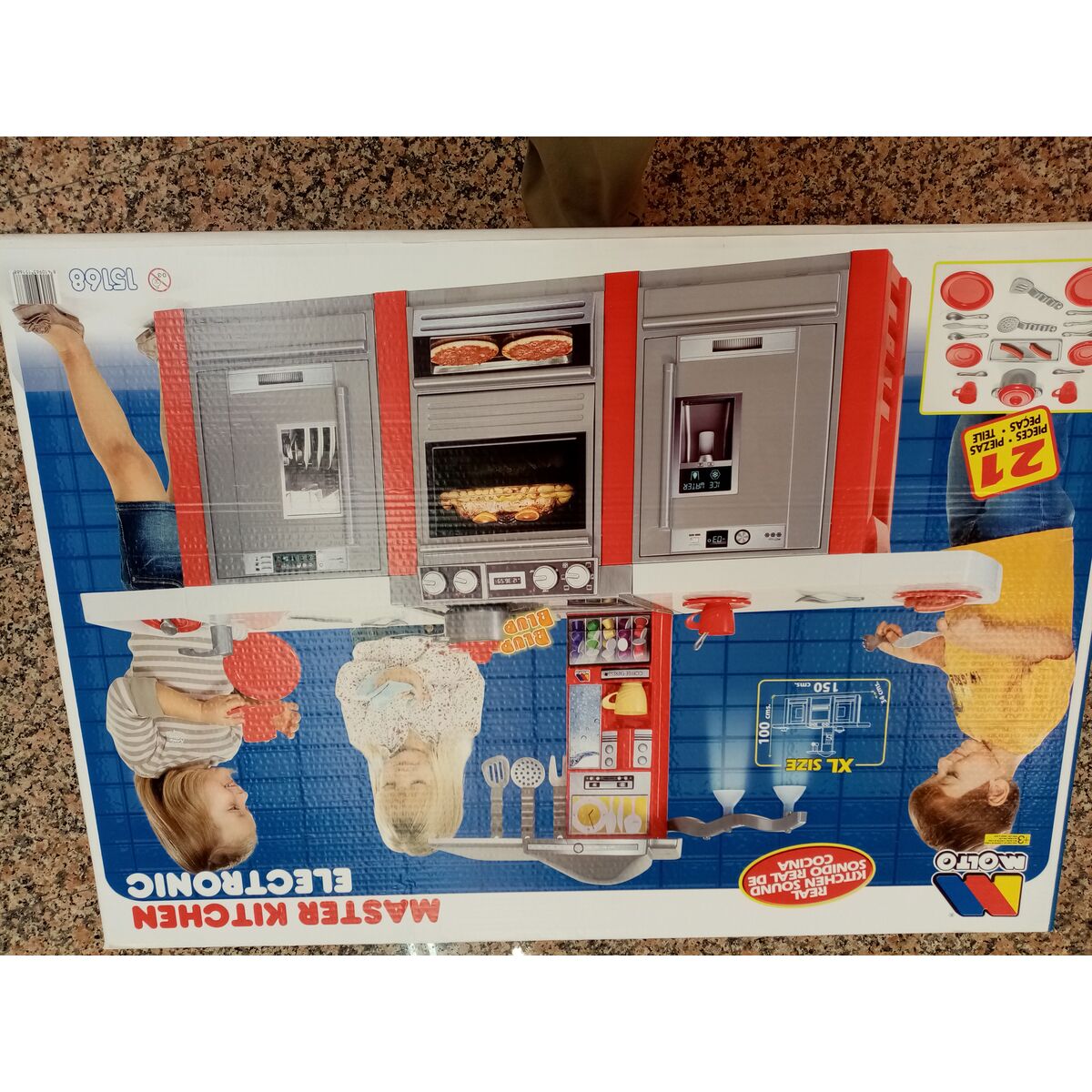 Bucătărie de Jucărie Moltó Masterkitchen 150 x 100 x 34 cm