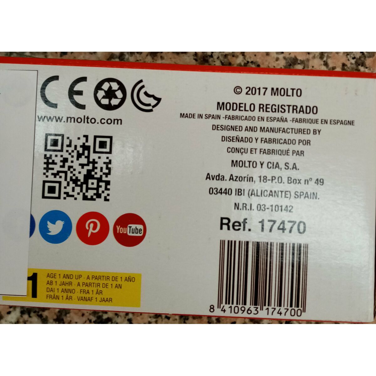 Camion cu Plăci de Construcții Moltó Aeiou Express (28 pcs)