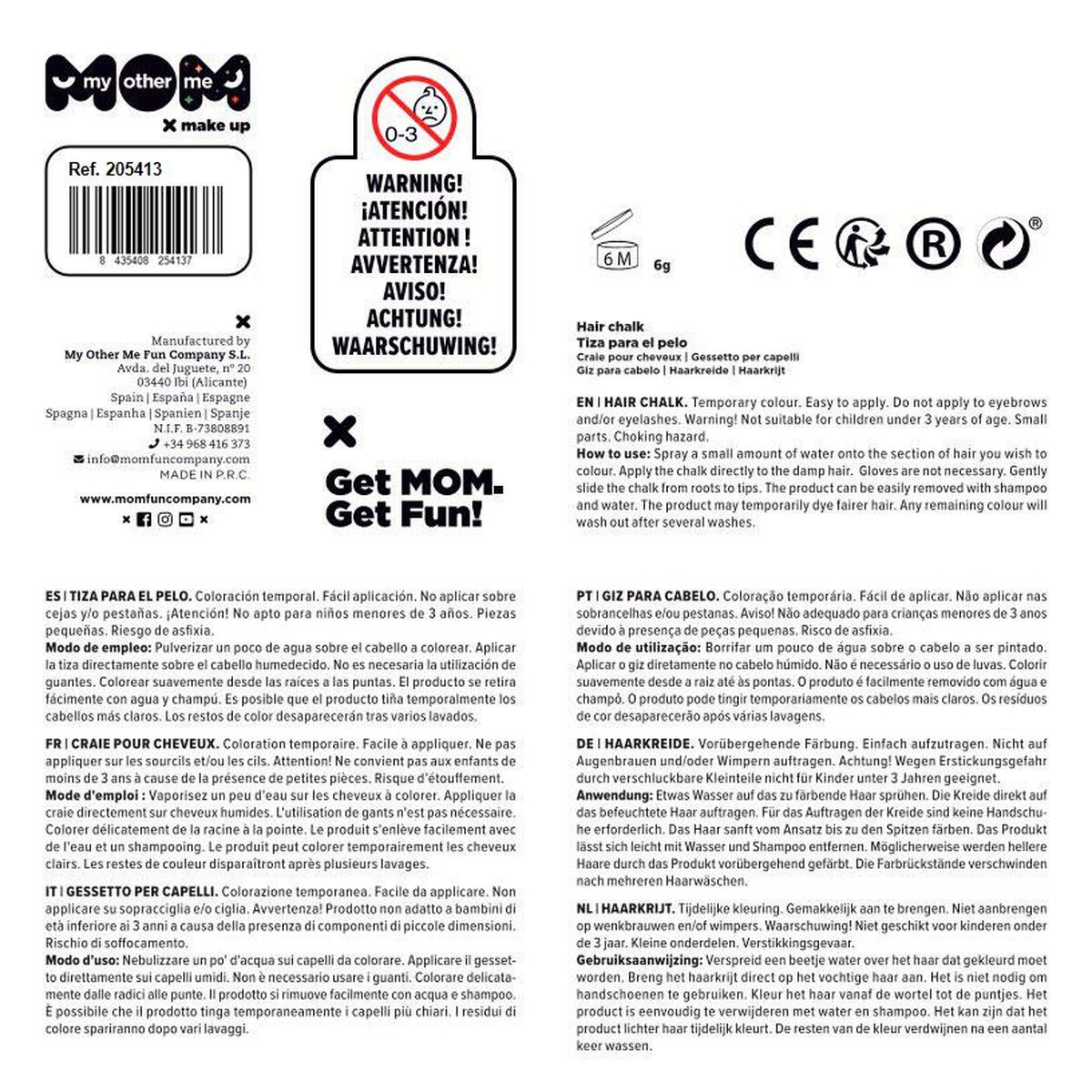 Vopsea Temporară My Other Me Roșu 6 gr 1 Unități