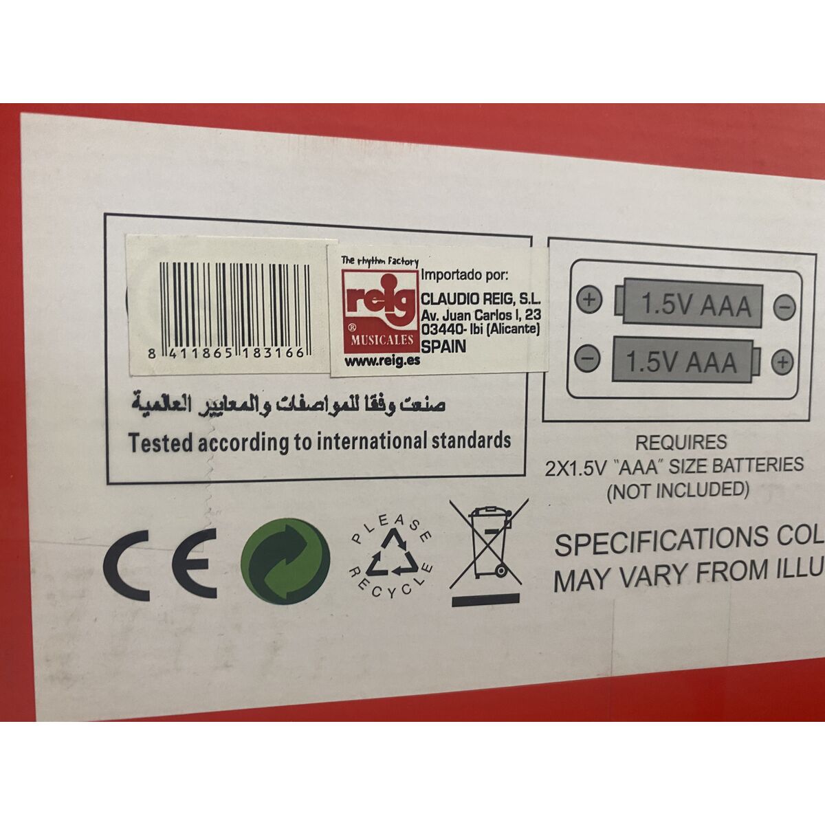 Păpușă bebeluș Reig Jucărie Muzicală din Pluș 35 cm Elefant