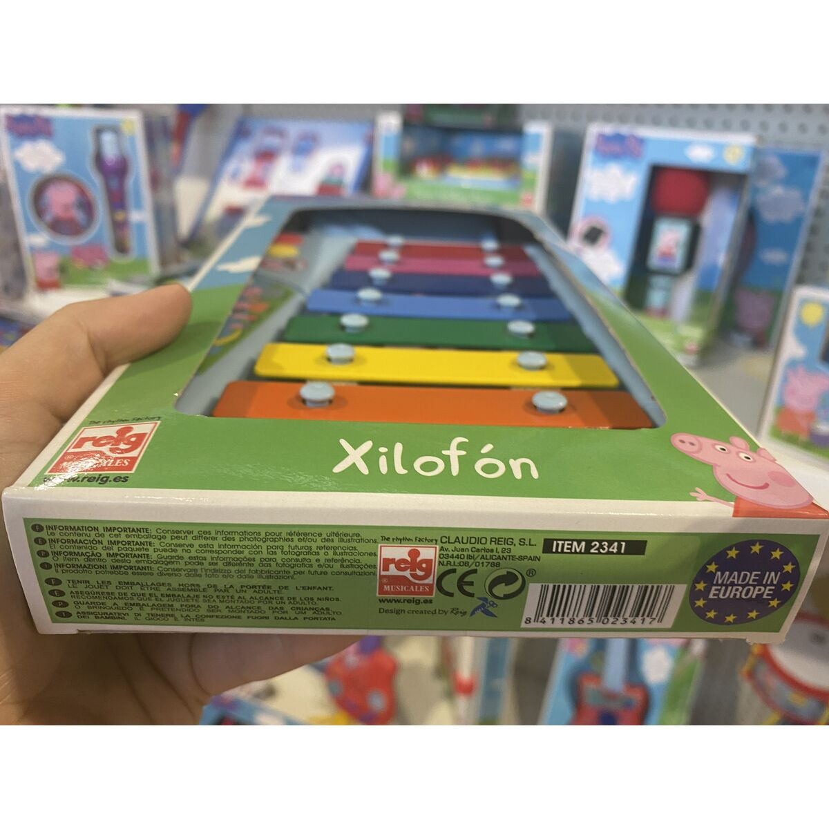 Jucărie muzicală Peppa Pig Xilofon Plastic