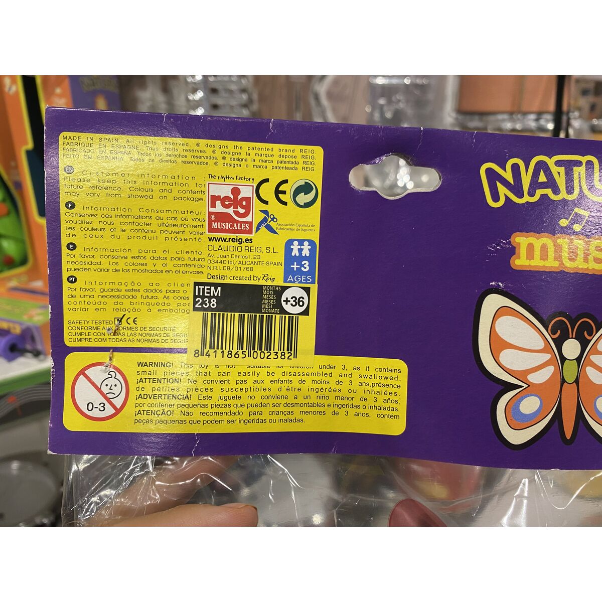 Jucărie muzicală Reig Instrument de percuție Ø 20 cm 20 cm