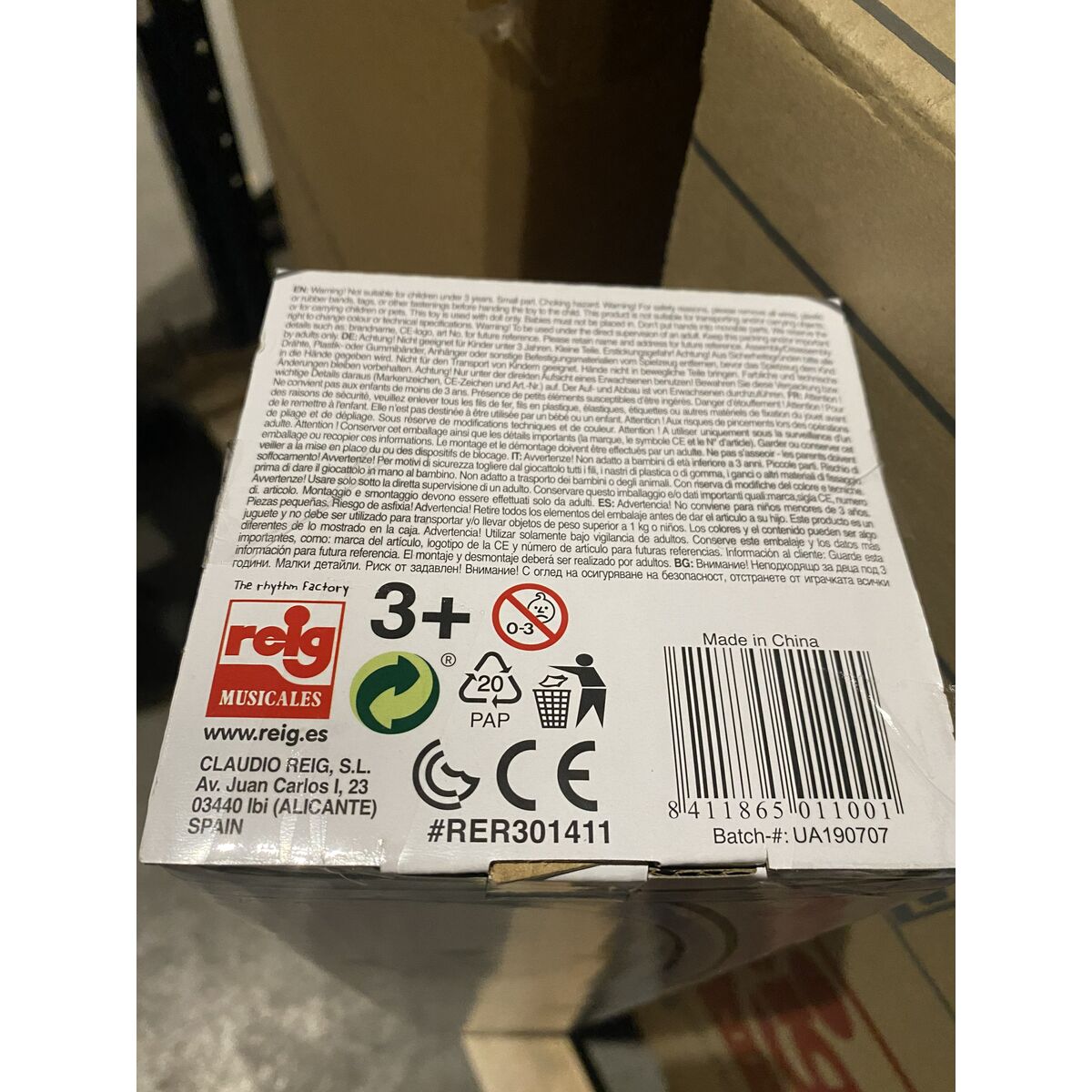 Scaun pentru Păpuși Reig Umbrelă Alb Roz Alunițe