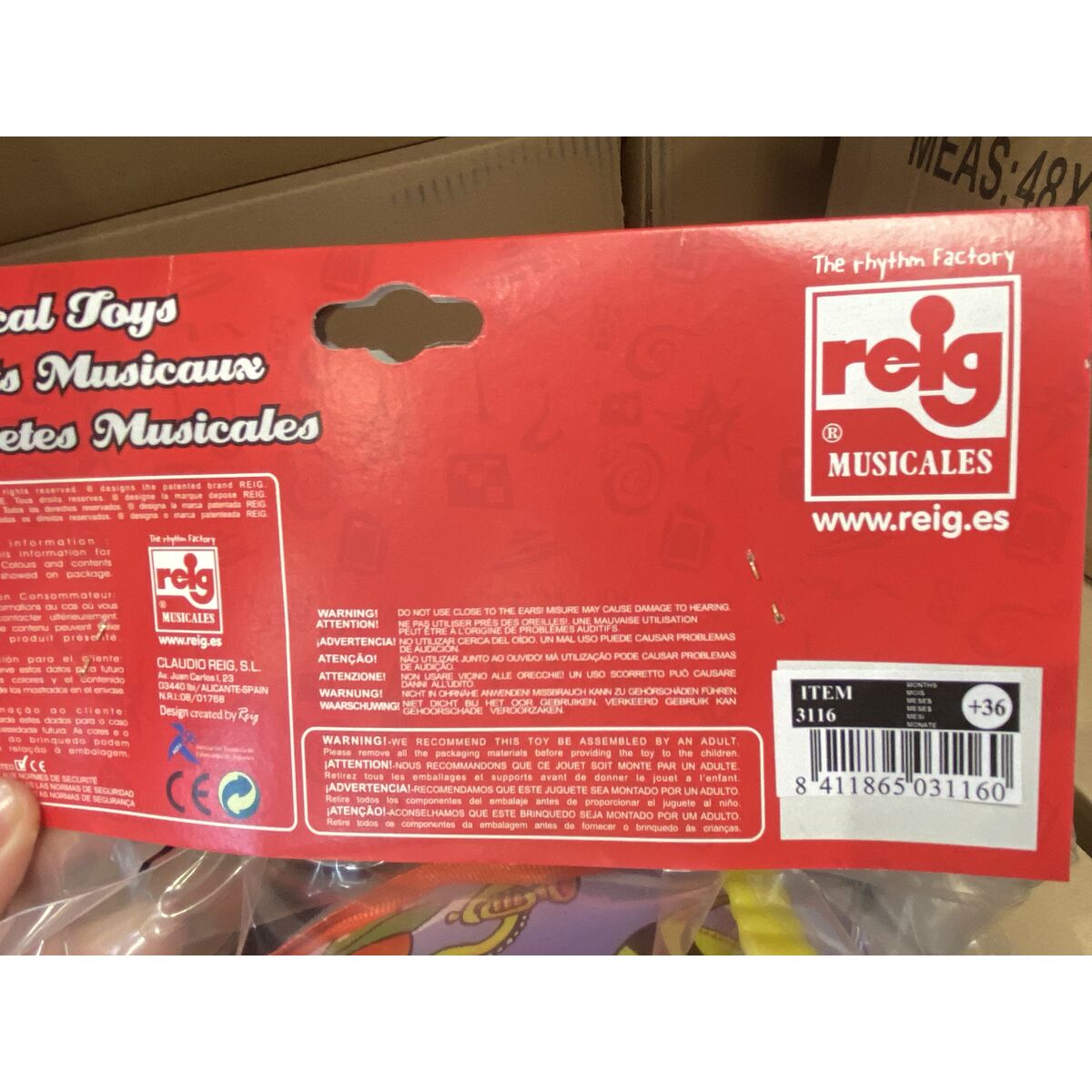 Jucărie muzicală Reig Cilindru Pești Plastic